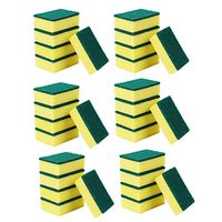 Lanhui 30 Pcs Dishwashing Sponge Double-Sided Decontamination Kitchen Emery Magic Clean Rub Pot Rust Focal Stains Sponge (A（30pcs）)