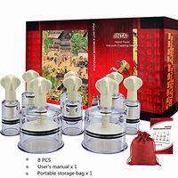 Cupping Therapy Sets - Hand Twist Portable Thicken Vacuum Cupping Device Full Body Massager Massage Relax Cupping-Full Instructions/Storage Bag(Gifts for Women/Men/Dad/Mom)