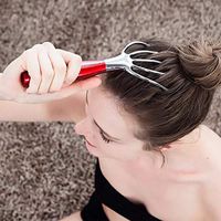 Massager Handy Five Finger Pattern Claw Pocket Scratching Head Neck Stress Relax SPA Scalp Massage Kit Home Travel Office Use,B