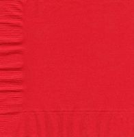 RED BEVERAGE NAPKINS (50 PER PACK)