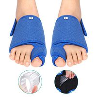 Bunion Corrector with Gel Arch Support, Orthopedic Bunion Splint Brace with Anti-Slip Strap Big Toe Straighteners for Hallux Valgus, Overlapping Toe, Flat Foot and Hammer Foot Pain Relief