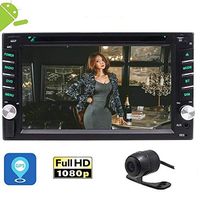 in Dash Double 2 Din Head Unit Quad-core Android 6.0 GPS Stereo 6.2" Car DVD Player Support Bluetooth,GPS,RDS,Radio,WiFi,OBD2,DVR,Mirrorlink + Free Backup Camera/External Microphone/Remote Control