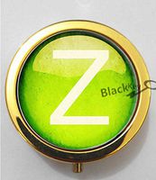 BlackKey Letter Z 3-Compartment Decorative Pocket Gift Box Case Organizer for Pill, Color 2 -1459