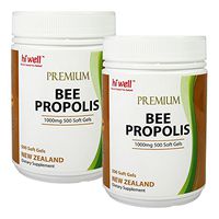 Hi Well Premium Bee Propolis 1000mg 500 Soft Gels New Zealand Bee Immune Support Vitamins Minerals & Antioxidants (Pack of 2)
