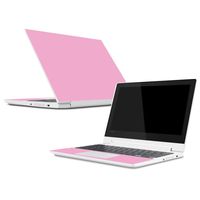 Mightyskins Skin Compatible with Lenovo Chromebook C330 (2018) - Solid Pink | Protective, Durable, and Unique Vinyl Decal Wrap Cover | Easy to Apply, Remove, and Change Styles | Made in The USA