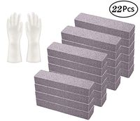 22-Pieces Pumis Stones for Toilets - Grey Pumice Stick Cleaner for Removing Toilet Bowl Ring, Bath, Household, Kitchen, Spa, Pool, Household Cleaning, 5.9 x 1.4 x 0.9 Inch