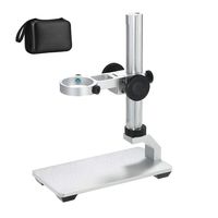 Aluminum Alloy Stand Holder for USB/Wi-Fi Digital Microscope, Bysameyee Universal Diameter Metal Mount with Microscope Carrying Case