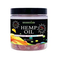 GreenIVe - Hemp Oil All Natural Vegan Gummy Bears - 0 Artificial Ingredients - 0 Fillers - 100% All Natural Vegan Ingredients - Exclusively on Amazon (60 Vegan Gummies)