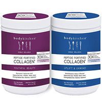 Body Kitchen - Youthful Beauty Powder + Uplift Powder - Grass-Fed Collagen + Resveratrol and Hyaluronic Acid - Anti-Aging and Antioxidant Support, 10oz…