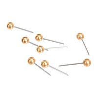 AmazonBasics Map Push Pins, Plastic Head, Steel Point, Gold, 100-Count