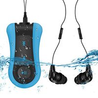 Waterproof MP3 Player for Swimming,AGPTEK Clip 8GB Music Player with IPX8 Underwater Headphones for Swim Pool Surfing Running and Sports, Shuffel Mode