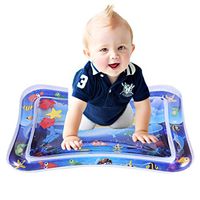 youeneom Inflatable Tummy Time Premium Water Mat Infants & Toddlers, The Perfect Fun Time Play Activity Center Your Baby's Stimulation Growth (25x18x2.4in)