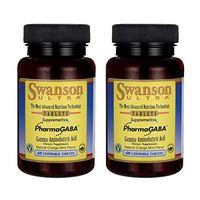 Swanson Amino Acid Pharmagaba 100 Milligrams 60 Chwbls (2 Pack)