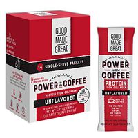 Collagen Protein Coffee Mix-in (12g) Grass-Fed Pure Protein - Keto & Paleo Friendly - NO Dairy, Whey, or Soy - Unsweetened