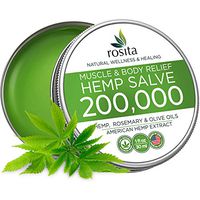 Premium Hemp Balm - Ultra Strong Natural Pain Relief - 200,000 Hemp Extract - Rosemary & Hemp Oil - Anti-Inflаmmаtory for Joint, Muscle, Arthritis Pain - Fast Acting Hemp Salve - Made in USA - Non-GMO