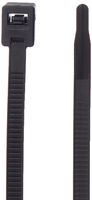 Gardner Bender 46-308UVBSC Nylon Self-Cutting Cable Tie, 8 inch, 50 lb. Tensile, Twist-Off Tail, Zip Tie, 50 Pk., UV Resistant Black