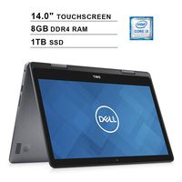 2019 Dell Inspiron 14 2-in-1 14 Inch HD Touchscreen Laptop (Intel Core i3-8145U to 3.9GHz, 8GB RAM, 1TB SSD, WiFi, Bluetooth, HDMI, Windows 10 Home) (Grey)