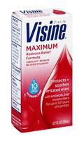 Visine Maximum Redness Relief, 0.5 Fluid Ounce - 36 per case.