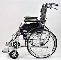 PLLP Medical Rehab Chair, Wheelchair,Chair Lightweight Folding Portable Wheelchair, Aluminum Alloy Folding Elderly Disabled Wheelchair Travel Wheelchair