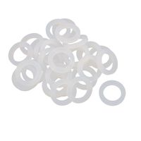 uxcell 30pcs 16mm x 24mm x 3mm Silicone O Ring Seal Gaskets White for Pipe Tube Hose