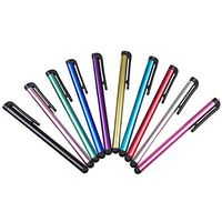 10pack Multi Color Universal small Touch Stylus Metal Pen for Mobile Phone Cell Smart Phone Tablet iPad iPhone