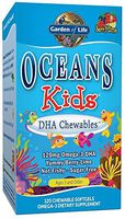 Garden of Life Oceans Kids DHA Chewables, Berry Blast, 120 ct