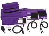 Prestige Medical 3-in-1 Aneroid Sphygmomanometer Set with Carry Case, Purple
