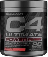 C4 Ultimate Power P6 Pre Workout Powder Cherry Pie | Sugar Free Preworkout Energy & Testosterone Booster Supplement for Men, 20 Servings