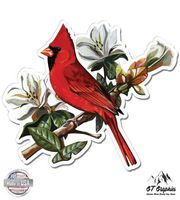 GT Graphics Cardinal - 3" Vinyl Sticker - for Car Laptop I-Pad Phone Helmet Hard Hat - Waterproof Decal