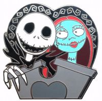 Nightmare Before Christmas Jack & Sally Metal/ Enamel PIN