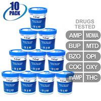 MiCare [10pk] - 10-Panel Multi Drug Test Cup (AMP/BUP/BZO/COC/mAMP/MDMA/MTD/OPI/OXY/THC) #MI-TDOA-8104