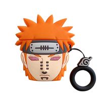 UR Sunshine AirPods Case, Cool Cartoon Naruto Character Pein Shape Soft Silicone Case Cover Protective Skin for AirPods 1&2+Hook