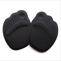 Forefoot Shoe Insole Metatarsal Pads Ball of Foot Cushions for Women High Heels to Pain Relief (Black)