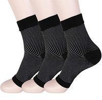 HMILYDYK Plantar Fasciitis Socks Compression Foot Socks for Ankle & Heel Arch Support Sleeves, Pain Relief, Improved Circulation, Recovery, Ideal for Women Men(3 Pairs)
