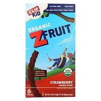 Clif Kid Bar Organic Strawberry, Twisted Fruit, 0.7-ounce Pieces, 6 pieces per Box (Case of 6 Boxes)