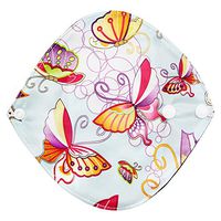 Reusable Cloth Sanitary Pads HP95 Women Washable Menstrual Pads Mama Sanitary Napkins Cloth with Charcoal Bamboo Absorbency Layer - Soft and Comfortable - 7 Inch (H)