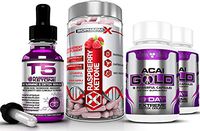 Biopharm-X T5 Raspberry Ketones Serum (30ml) + Raspberry Ketone Diet Pills (60caps) + Acai Berry Gold (2x19caps) Maximum Strength Slimming/Weight Loss & Detox Bundle