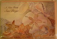 "A Note From San Diego" Sea Shells Notecards, Designed By Nan Brummerstedt