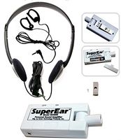 SuperEar Sonic Ear Personal Sound Amplifier Model SE5000 with Directional Swivel Microphone Increases Ambient Sound 50dB, PSAP facilitates CMS MDS/ADA/ACA 1557 Auxiliary Aid Compliance