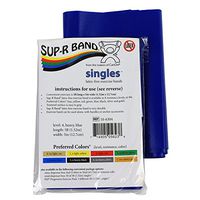 CanDo 10-6304 Sup-R Latex Free Exercise Band, 5' Singles, Heavy, Blue