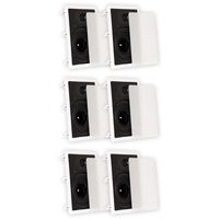 Theater Solutions TS80W In Wall 8" Speakers Surround Sound Home Theater 3 Pair Pack