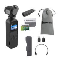 DJI Osmo Pocket Gimbal 3-Axis Stabilized Handheld Camera with 128GB MicroSDXC Card Supports 4K Video
