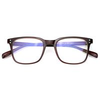 Mimoeye Classic Design Full Rimmed Blue Light Blocking Eyeglasses Non-Prescription Glasses, Brown