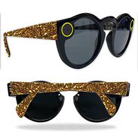 MightySkins Skin Compatible with Snapchat Snapchat Spectacles - Gold Dazzle | Protective, Durable, and Unique Vinyl Decal wrap Cover | Easy to Apply, Remove, and Change Styles | Made in The USA