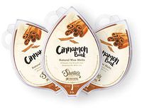 Cinnamon Bark All Natural Soy Wax Melts 3 Pack - 3 Highly Scented 3 Oz. Bars - Made with Responsibly Sourced Soy and Essential Fragrance Oils - Phthalate & Paraffin Free, Vegan, Non-Toxic