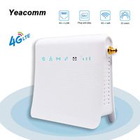 Yeacomm 4G CPE WiFi Router, Wireless 4G LTE Home Office 3G 4G Router,150Mbps CAT4 Mobile WiFi Hotspot with SIM Card Slot-with External Antenna (Multi-Band and Support Most Cellular Networks)