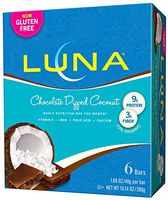 Luna Gluten Free Bar - Chocolate Dipped Coconut - 1.69 oz - 6 Count