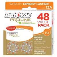 Harris Communications RV-PROBATT13 Rayovac Proline Advanced Mercury-Free Hearing Aid Batteries44; Box - 48