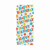 Bubbly Birthday Cellophane Bags, 20ct