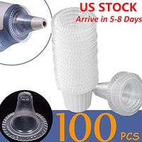 100pcs Ear Thermometer Covers Refill Caps Lens Filters Compatible with All Braun ThermoScan Models and Other Types of Digital Thermometers Disposable Probe Covers, Ship from The US